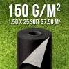 150grs 1.5Mx25M soit 37.50m2 Rouleau de Geotextile special jardin MGS