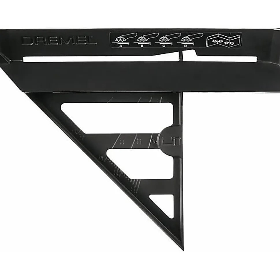 Guide de découpe DREMEL S840 - pour scie compacte DSM20 - découpes en onglet, biseau et droites
