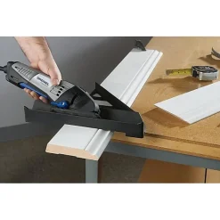 Guide de découpe DREMEL S840 - pour scie compacte DSM20 - découpes en onglet, biseau et droites