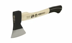 Hachette canadienne, tete 600 G, manche HICKORY maintenu avec coins en acier - KS Tools 140.2062