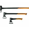 Hachettes bois acier forgé - FUXTEC FX-AX3 - set hachette 36cm + hache 69cm + hache de fendage 91cm