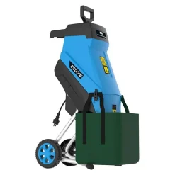 Hachoir de Jardin Bleu avec Bras de Suspension Automatique 45 l - Acier Allié