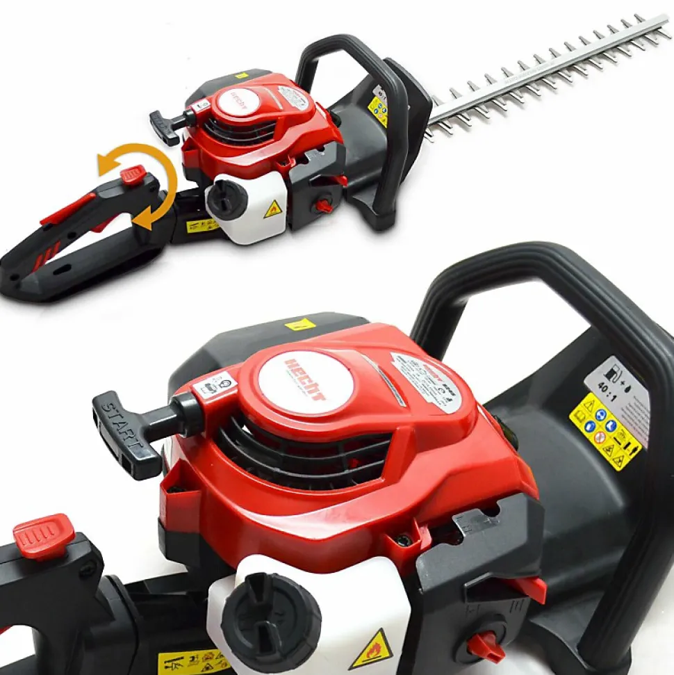 Hecht 9245 Taille haies à essence professionnel Moteur 2 temps système anti vibration