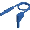 Hirschmann MLS WG 100/1 BL - Cordon de mesure de sécurité 1 m, bananes 4 mm, bleu