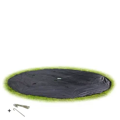 Housse de protection pour trampoline enterré niveau sol EXIT D427cm