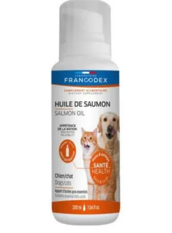 Huile de saumon pour chien et chat, 200ml