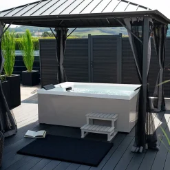 Jacuzzi d'extérieur NIMBUS DELUXE - avec escalier et couverture thermique