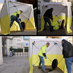 JAX3 Tente de Chantier Pro - Montage Rapide Pop Up - Imperméable - UV50+ - Usage Intensif - Sans Outil