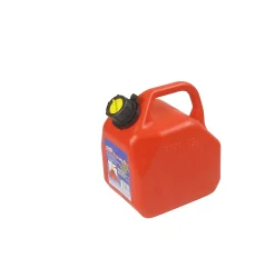 Jerrican avec bec verseur 5L en plastique rouge