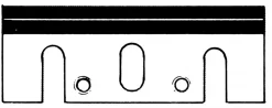 Jeu de 2 fers réaffûtables HSS rabot - 82 x 29 x 3