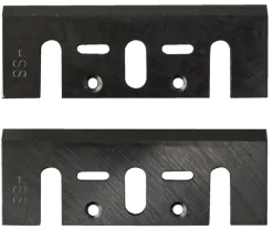 Jeu de 2 fers réaffûtables HSS rabot - 82 x 29 x 3