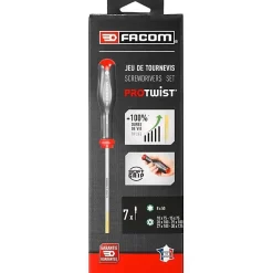 Jeu de 7 Tournevis PROTWIST Tamper Torx FACOM ATXR.J7PB