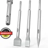 Jeu de burin SDS Plus - plat pointu - burin à carrelage - de fabrication allemande - FAMEX 8385-3