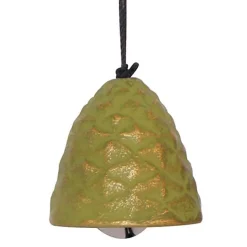 Jouet du vent en fonte colibri vert et doré