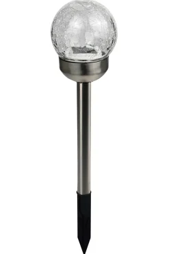 Kit 6 spots solaires d'extérieur à piquer ⌀10cm IP44 blanc froid argent