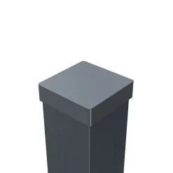 Kit Clôture Ajourée Aluminium OLINDA Anthracite 5,5x1,8m Poteaux sur Platines - Dimension des Lames : 21x100x1780 mm