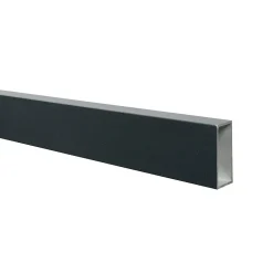 Kit Clôture Aluminium Ajourée sur Muret OLINDA Anthracite 14,68x1,2m - Lames ajourées 21x45x1780 mm - Brise Vue - Palissade