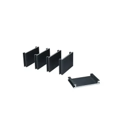 Kit Clôture Aluminium Ajourée sur Muret OLINDA Anthracite 14,68x1,2m - Lames ajourées 21x45x1780 mm - Brise Vue - Palissade