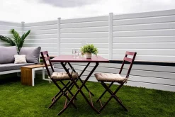 Kit clôture CLOSEA pvc blanc ral 9010 LG: 1M x HT: 0M97