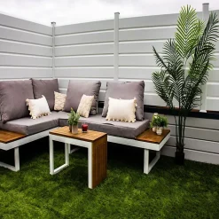 Kit clôture CLOSEA pvc blanc ral 9010 LG: 12M x HT: 1M90