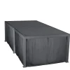 Kit de rideaux moustiquaire avec rail pour pergola Evora 6 x3.6 M graphite