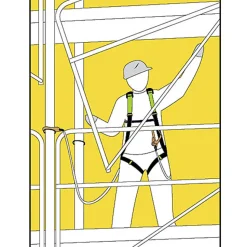 Kit harnais de sécurité antichute premium pour monteur d'échafaudage - FA8010900