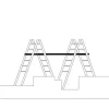 KIT plateforme télescopique - Echelle double télescopique - Hauteur de travail max 3.35m - 412316/685900