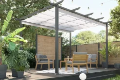Kit profilés aluminium anthracite pour pose horizontale L.179cm Neva Klikstrom