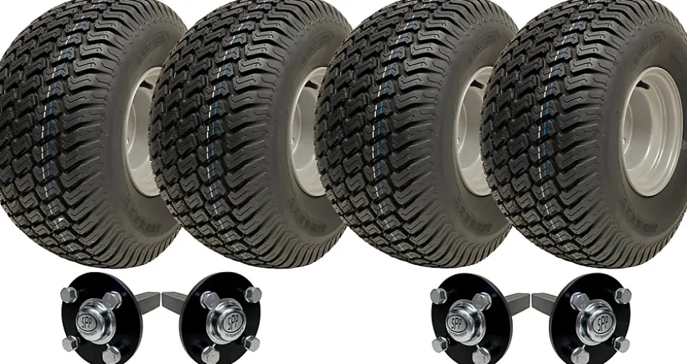 Kit remorque quad ATV à double essieu 20x10.00-8, 4 roues, Wanda P332, sans attelage, 1800 kg