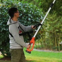 Élagueuse sur perche sans fil 20V avec Guide-Chaîne Oregon de 20cm, Batterie Li-Ion 2Ah et Chargeur LS C20 Yard Force