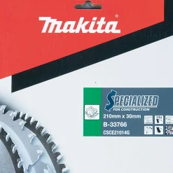 Lame B-33766 Makita Spéciale Bois 210 X 30 Mm 14z