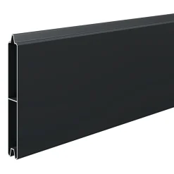 Lame de clôture pour pose emboîtée en aluminium anthracite Neva Klikstrom, L.179,8 x H.15,7 x ép.2,1 cm