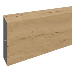 Lame de clôture pour pose persiennée en aluminium décor chêne Neva Klikstrom, L.179,8cm x H.15,3 cm x Ep.2,1 cm