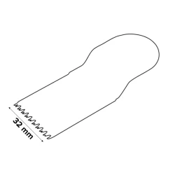 Lame de plongée bois universelle 32 mm