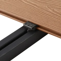 Lame de terrasse composite à clipser marron clair Neva Klikstrom L. 300 cm x l. 14,5 cm