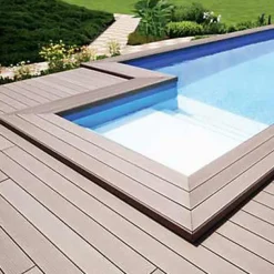 Lame terrasse composite Greendeck R chocolat L.260 x l.14,6 cm