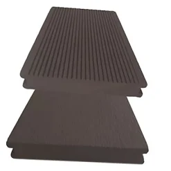 Lame terrasse composite Greendeck WPC PLEINE chocolat L.260 x l.14 cm