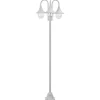 Lampadaire de jardin - vidaXL - 220 cm - Aluminium - 3 lanternes - Blanc