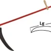 Leborgne Faux à broussailles - 55 cm - manche métal