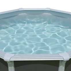 Liner gris pour piscine métal intérieur 4,90 x 3,70 x 1,32 m