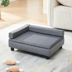Lit pour chien Salkonssad 60 x 45 x 24 cm gris en.casa