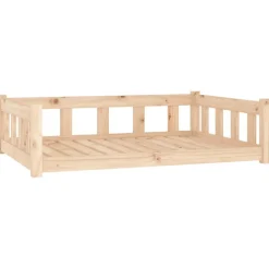 Lit pour chien 105,5x75,5x28 cm bois de pin solide