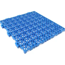 Lot 4 dalles PVC renforcé (Bleu, 33x33x2cm) - Piscines, garages, ateliers, zones humides, accès véhicules, stations de lavage auto