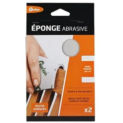 Lot 2 éponges abrasives grains panachés