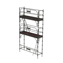 Lot échafaudage façadier diam 45 mm - 24 m2 sécurité complète - Acier galvanisé