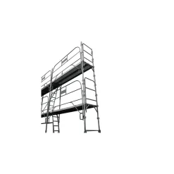 Lot échafaudage façadier diam 45 mm - 24 m2 sécurité complète - Acier galvanisé