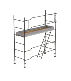 Lot échafaudage façadier diam 42 mm - 16 m2 version façade - acier galvanisé
