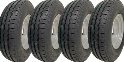 Lot de 4 - 145x10 Wanda WR068 ROUE DE TRAILER 4/4"