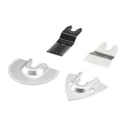 Lot de 4 accessoires (lame à concrétion 92mm, lame à concrétion 78mm, grattoir rigide, lame bi-métal 32mm) Stanley STA26160-XJ