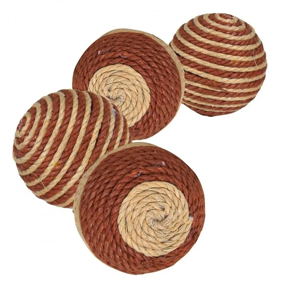 lot de 4 balles à cliquetis pour chat